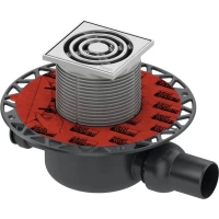 Душевой трап Tece TECEdrainpoint S 120 3601200 105x105/50 мм, с решеткой, перфорированный, хром