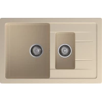 Кухонная мойка GranFest Quadro 775KL 76,5x49,5 см, кашемир