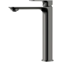 Смеситель для раковины AQUAme Monza AQM6314GM без донного клапана, серый матовый