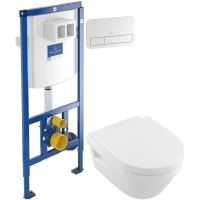 Комплект подвесной унитаз Villeroy & Boch Omnia Architectura 56841001 + 98M9C101 + система инсталляции Villeroy & Boch 92246100 + 92249068