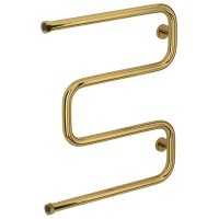 Полотенцесушитель водяной 600x500 золотой Сунержа Ш-образный 03-0014-6050