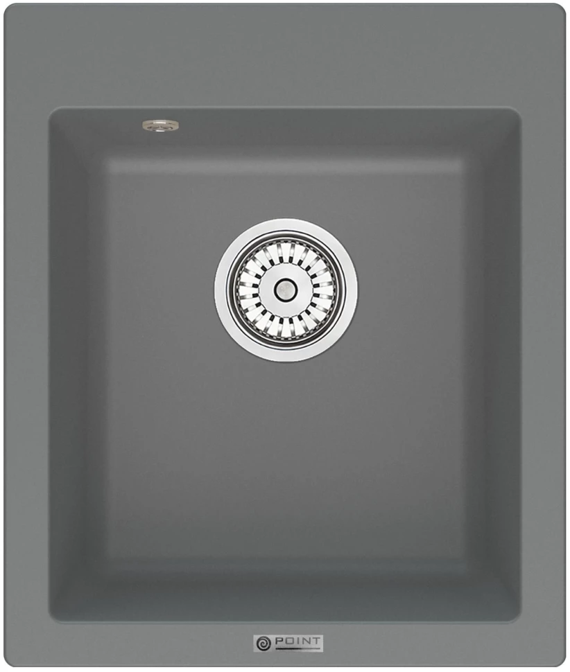 Кухонная мойка Point Динара серый PN3004AL кухонная мойка и смеситель point динара 42 с дозатором белая pn3004w pn3104w pn3201w