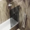 Шторка на ванну MaybahGlass MGV-654-4 70,5 см, профиль хром, стекло графитовое - 4