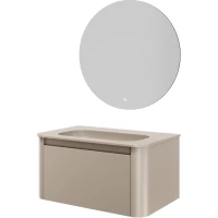 Комплект мебели Armadi Art Voi Daphne 782-080-D + 786-080-D без отв. + 545/2 82 см, подвесной, бежевый матовый