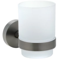 Стакан для зубных щеток Bemeta Graphit 156110012 настенный, графит матовый