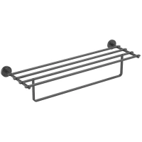 Полка для полотенец Aquatek Бетта AQ4615MB 65 см, черны матовый