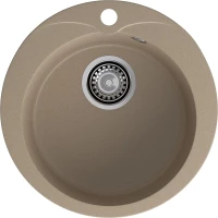 Кухонная мойка GranFest Rondo 480 47,5x47,5 см, песочный