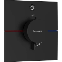 Термостат для душа Hansgrohe ShowerSelect Comfort E 15571670 встраиваемый, черный матовый