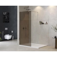 Душевая перегородка Cezares Liberta LIBERTA-L-1-80-120-BR-Cr 80 см, профиль хром, стекло бронза