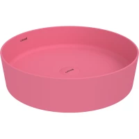 Раковина-чаша Creavit Loop LP145-00SK00E-0000 45x45 см, накладная, сакура матовая