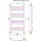 Полотенцесушитель водяной 1000x500 перемычка выгнутая белый матовый Сунержа Богема+ 30-0221-1050 - 4