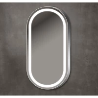 Зеркало Xpertials Olek Capsula 84354135-61923 45x90 см, с LED-подсветкой, сенсорным выключателем, диммером, хром