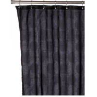Штора для ванной комнаты Carnation Home Fashions Jacquard Black Circle FSCJAC/16
