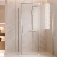 Душевой уголок Vincea Extenza VSR-4EX101110CLBN 97,8-110,8x100 см, профиль никель матовый, стекло прозрачное