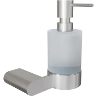Дозатор для жидкого мыла Knotlor Bliss LD102BS 200 мл, настенный, нержавеющая сталь