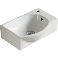 Раковина CeramaLux 78404L 40x28,5 см L, подвесная, белый