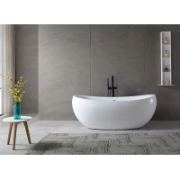 Акриловая ванна Abber AB9236 170x80 см, отдельностоящая, белый