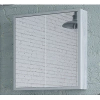 Зеркальный шкаф 60x70 см арт/серый Corozo Айрон SD-00000277