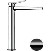 Смеситель для раковины Remer Slash SL11LCFP без донного клапана, черный хром матовый