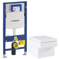 Комплект подвесной унитаз Grohe Cube Ceramic 3924400H + 39488000 + система инсталляции Geberit 111.300.00.5