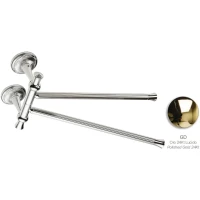 Полотенцедержатель Stil Haus Regal RG16(16) 43 см, поворотный, двойной, золотой