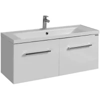 Тумба с раковиной белый глянец 100 см Акватон Мадрид 1A1280K0MA010