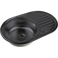 Кухонная мойка Zorg SZR 7750  GRAFIT 77x50 см, графит