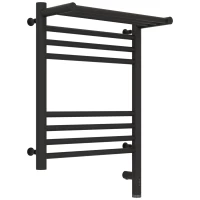 Полотенцесушитель электрический 500x400 темный титан муар МЭМ правый Сунержа Богема с полкой 3.0 15-5807-5040