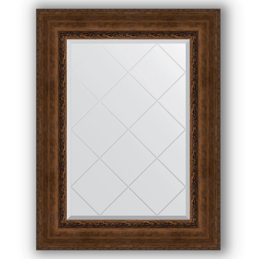Зеркало 72x95 см  состаренная бронза с орнаментом  Evoform Exclusive-G BY 4128