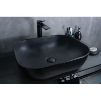 Раковина-чаша GID Bm1302 50x40 см, накладная, черный матовый