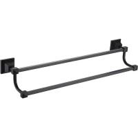 Полотенцедержатель Azario Altre AZ-96002BB 61 см, двойной, черный матовый