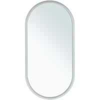 Зеркало Allen Brau Infinity 1.21016.WT 50x100 см, с LED-подсветкой, сенсорным выключателем, белый матовый
