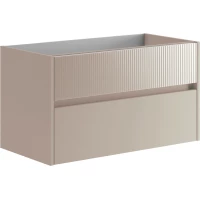 Тумба под раковину Onsen Niwa Sand 71-BP-090-M15-V15 89,5 см, подвесная, песочный матовый