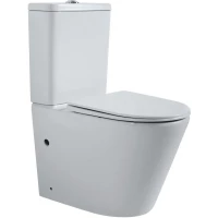 Унитаз-компакт Stella Polar Гранада KN6002000 SP-00001857 безободковый, торнадо, с сиденьем микролифт, белый