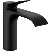 Смеситель для раковины Hansgrohe Vivenis 75023670 CoolStart, с донным клапаном, черный матовый