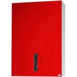 Изображение товара шкаф подвесной красный глянец/белый глянец bellezza лагуна 4642106180031