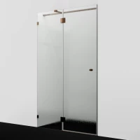 Душевая дверь WasserKRAFT Paar 88H05L-TXG 121,8 см L, профиль розовое золото, стекло текстурное