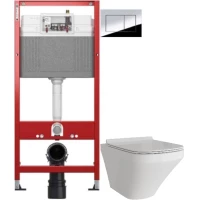 Комплект подвесной унитаз Grossman GR-4440S + система инсталляции Tece 9400412