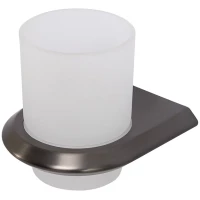 Стакан для зубных щеток Cezares Liner LINER-TUMS-GM настенный, оружейная сталь матовый