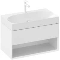 Тумба под раковину Ravak Lite X000001861 80 см, подвесная, белый глянец