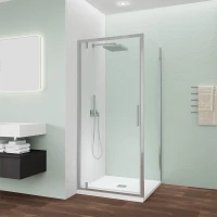 Душевой уголок Veconi Ottimo OP30CH-SP-90100-01-C9 90x100 см, профиль хром, стекло прозрачное