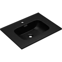 Раковина Brevita 9060MMB 61x46,5 см, накладная, черный матовый