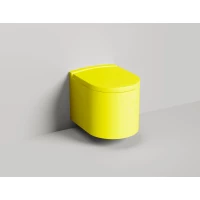 Унитаз подвесной Salini S-Stone Gemelli 240121KSMF безободковый, с сиденьем микролифт, покраска внешнего корпуса по RAL матовый