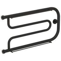 Полотенцесушитель водяной 320x650 темный титан муар Сунержа Гусли +2 полки 15-4010-3265