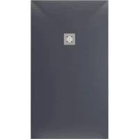 Душевой поддон Allen Brau Priority 8.31010-AM 160x80 см, из литьевого мрамора, прямоугольный, антрацит матовый