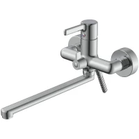 Смеситель для ванны Voda Column CLM31 универсальный, с душевым гарнитуром, хром