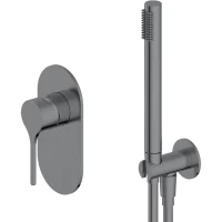 Смеситель для душа Feramolli Eva Bella GS1913 встраиваемый, с душевым гарнитуром, графит матовый