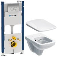Комплект подвесной унитаз 500.275.01.1 + 500.336.01.1 + система инсталляции 458.121.21.1 Geberit Selnova 458.121.SE.1
