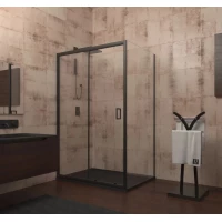 Душевой уголок 140x70 см Veconi Rovigo RV046B-14070PR-01-19C1 прозрачное