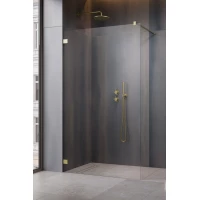 Неподвижная перегородка Radaway Essenza Pro Brushed Gold Walk-in 120 10103120-99-01 прозрачное